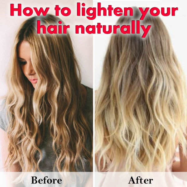 How Lighten Hair Naturally - Going Evergreen