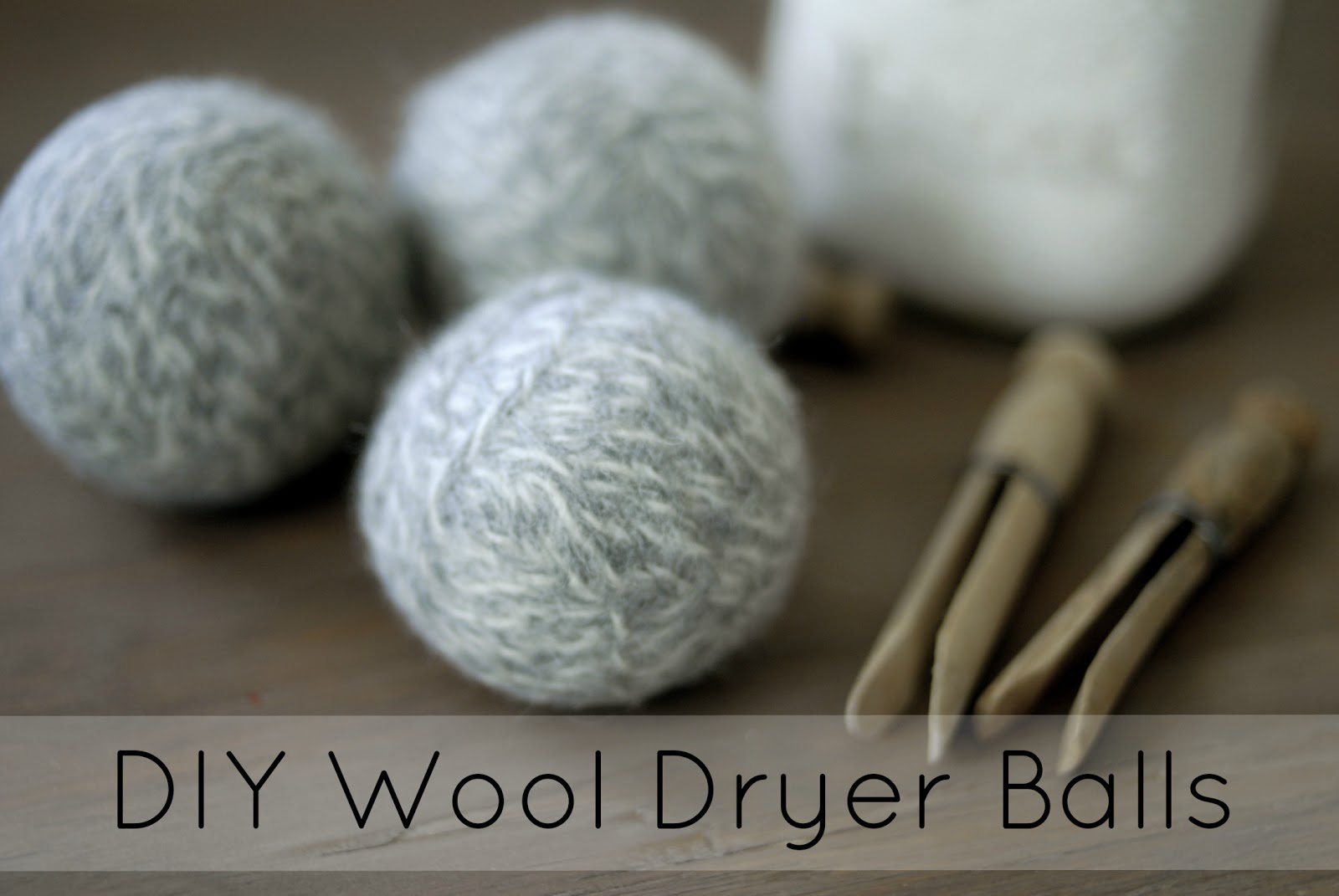 make your own wool dryer balls